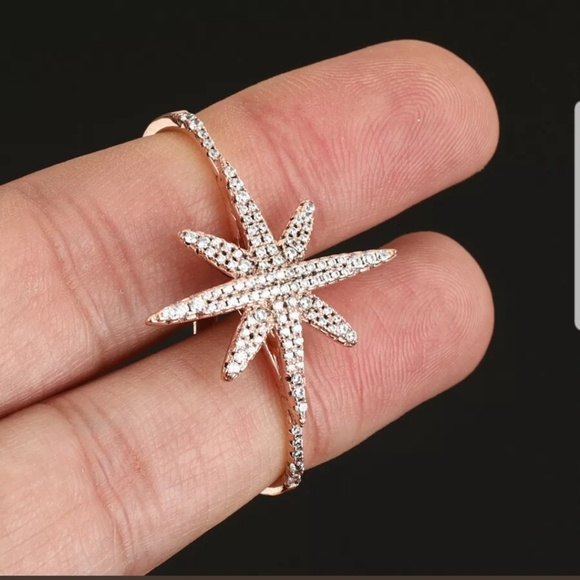 Avelon's Designs Jewelry - SOLD!! Double finger Topaz gold star ring